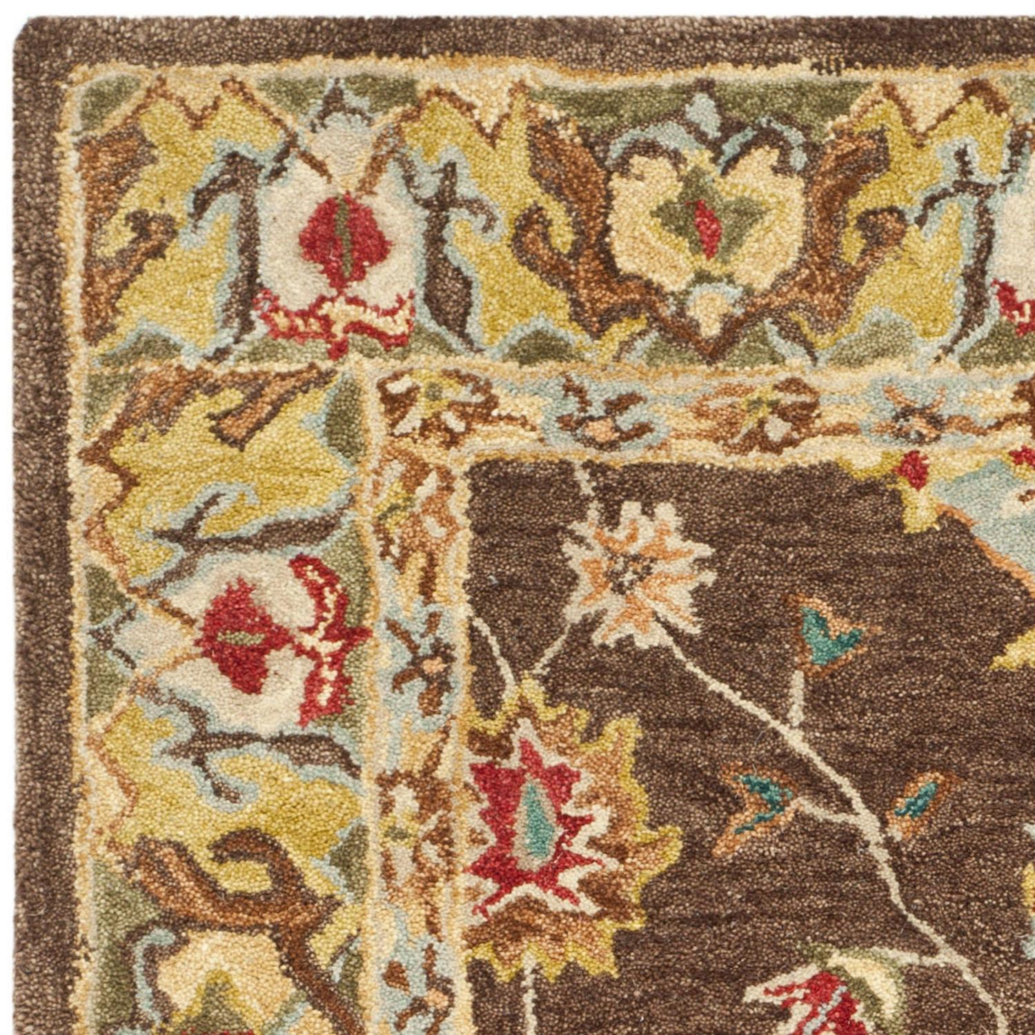 SAFAVIEH Anatolia Sandy Floral Area Rug, Brown/Gold, 3' x 5' - Image 6