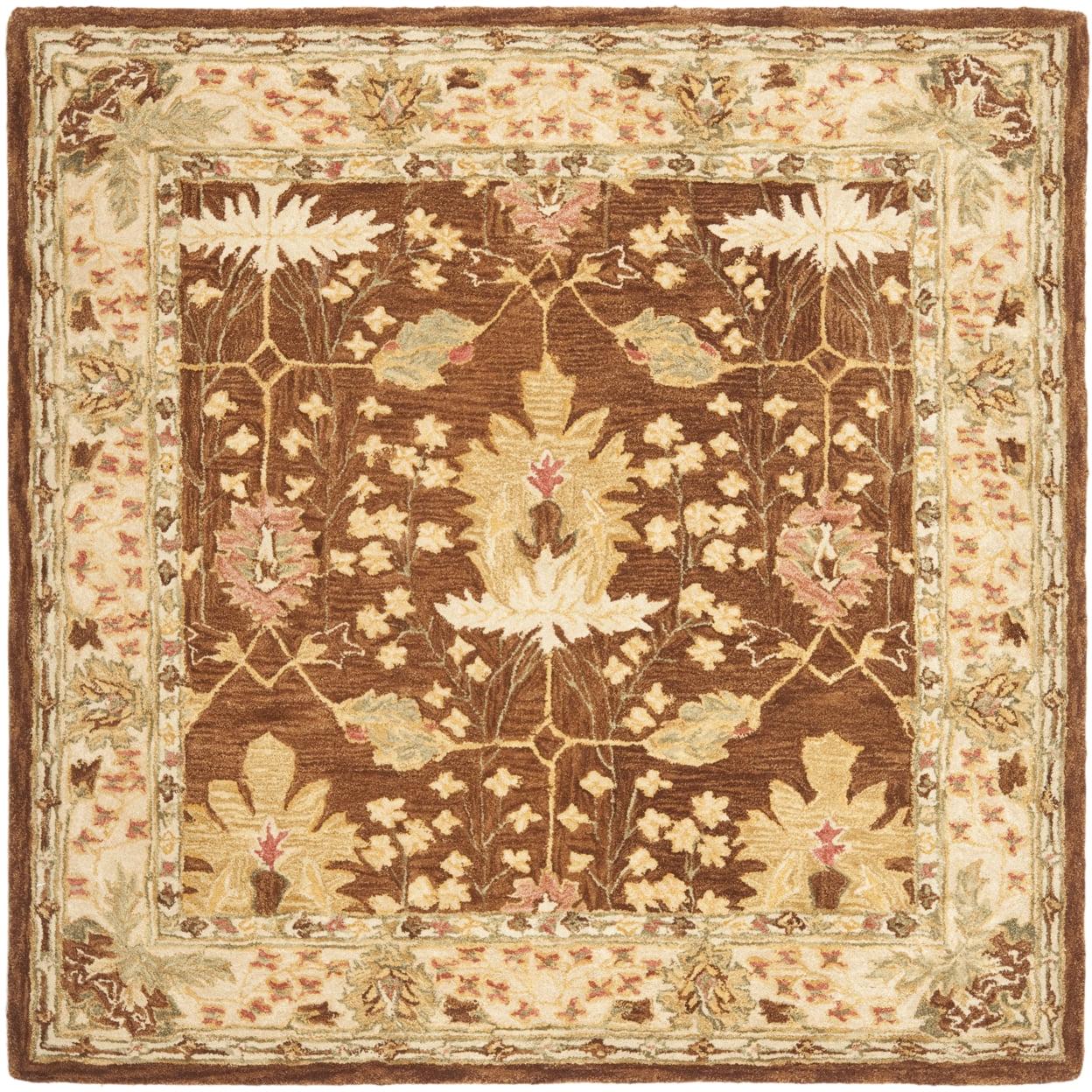 SAFAVIEH Anatolia Carley Traditional Wool Area Rug, Brown, 3' x 5' - Image 8