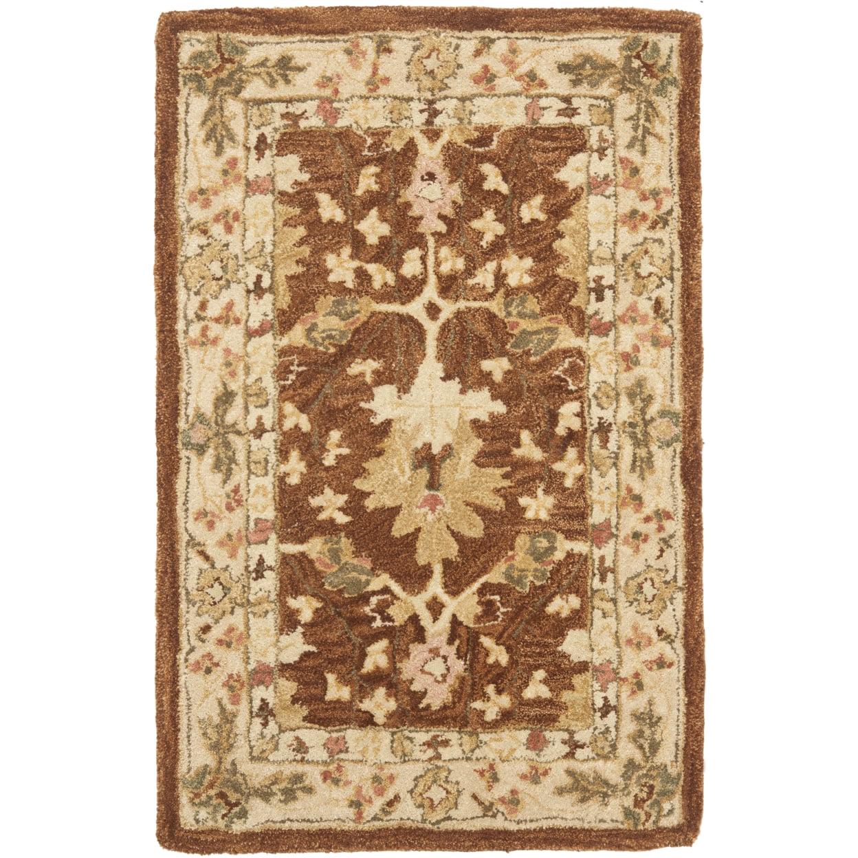 SAFAVIEH Anatolia Carley Traditional Wool Area Rug, Brown, 3' x 5' - Image 2