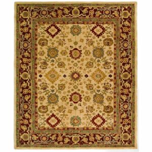 SAFAVIEH Anatolia Stella Floral Area Rug, Ivory/Brown, 6' x 9'