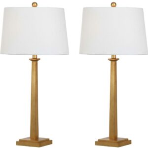 SAFAVIEH Andino Modern 31.5 In. High Table Lamp, Gold, Set of 2