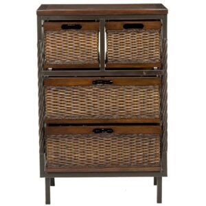 SAFAVIEH Andrew 4-Drawer Storage Unit Teak
