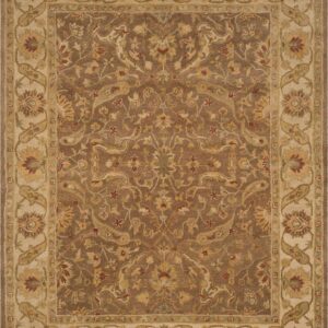 SAFAVIEH Antiquity Beaufort Traditional Floral Wool Area Rug, Brown/Gold, 11' x 17'