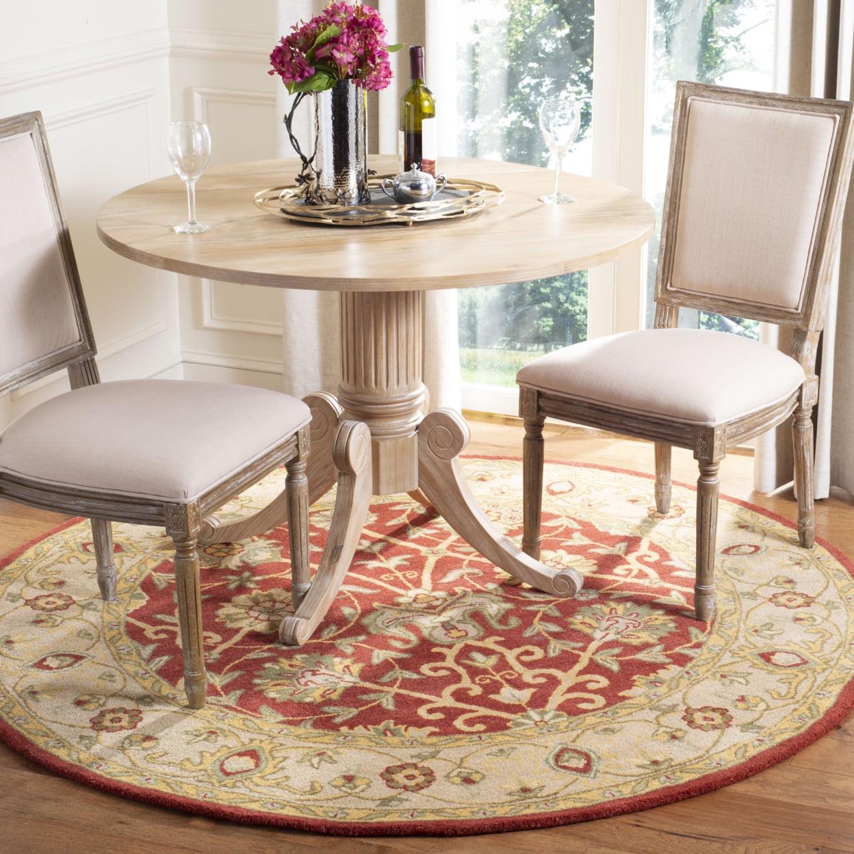 SAFAVIEH Antiquity Lilibeth Oriental Wool Area Rug, Rust, 8' x 8' Round - Image 2