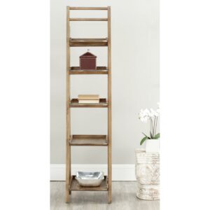 SAFAVIEH Asher Leaning 5-Tier Etagere Oak