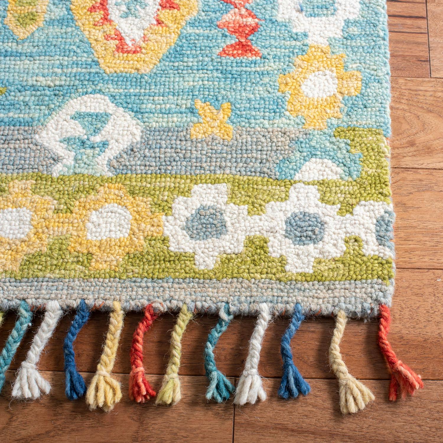 SAFAVIEH Aspen Collection APN119F Handmade Grey / Red Rug - Image 3