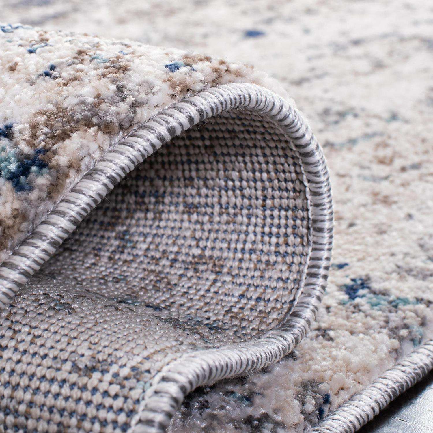 SAFAVIEH Aston Adrasteia Abstract Area Rug, Gray/Navy, 5'3" x 7'7" - Image 5