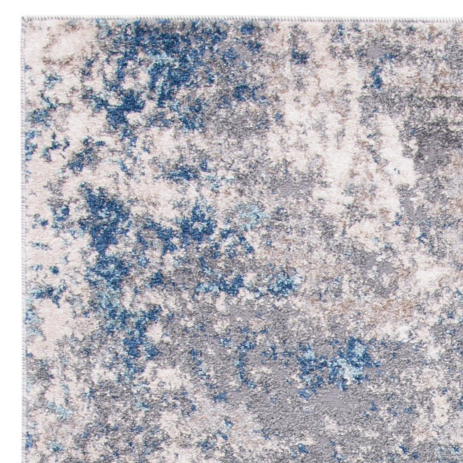 SAFAVIEH Aston Adrasteia Abstract Area Rug, Gray/Navy, 5'3" x 7'7" - Image 10