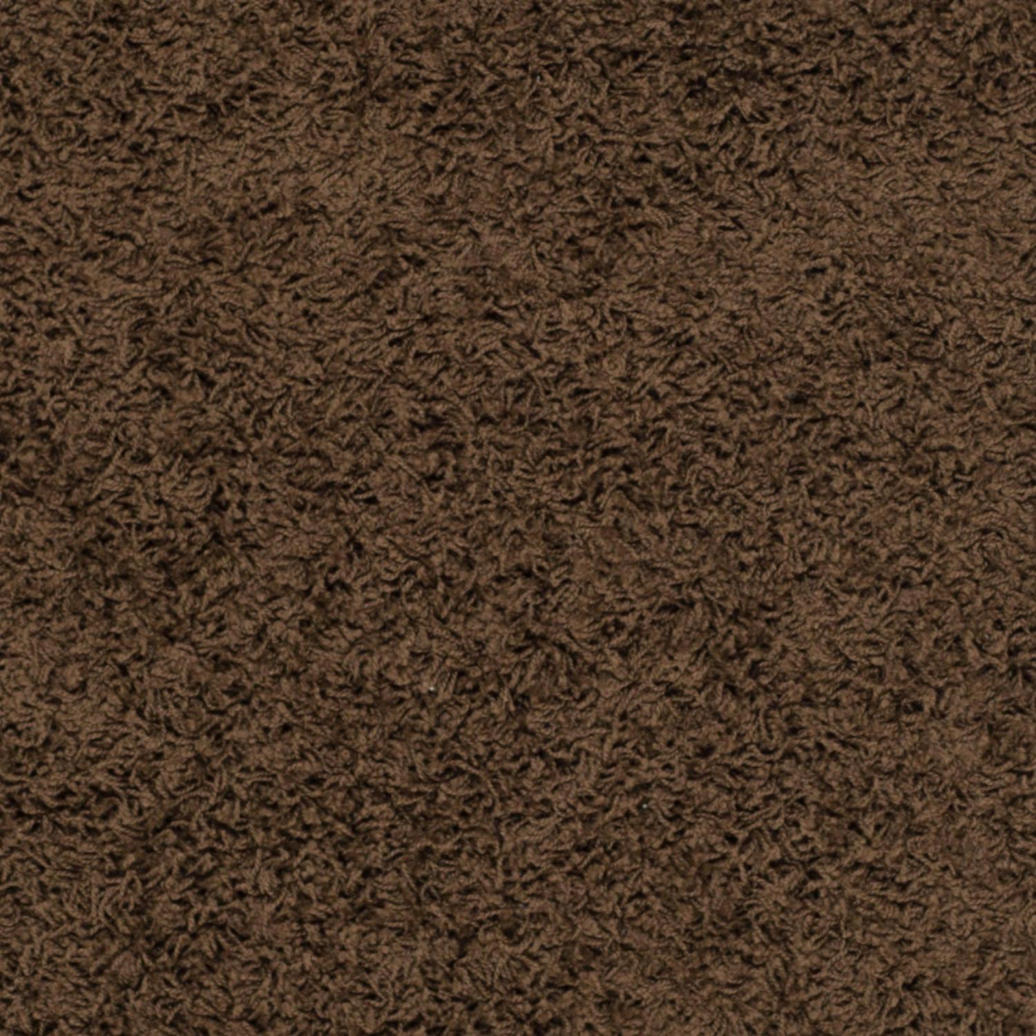 SAFAVIEH Athens Solid Plush Shag Area Rug, Brown, 5'1" x 7'6" - Image 4
