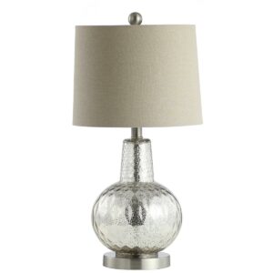 SAFAVIEH Atlas Contemporary Chic with USB Port Table Lamp, Mercury