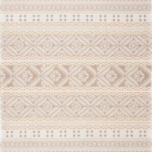 SAFAVIEH Augustine Willoughby Southwestern Area Rug, Taupe/Cream, 5' x 7'7"