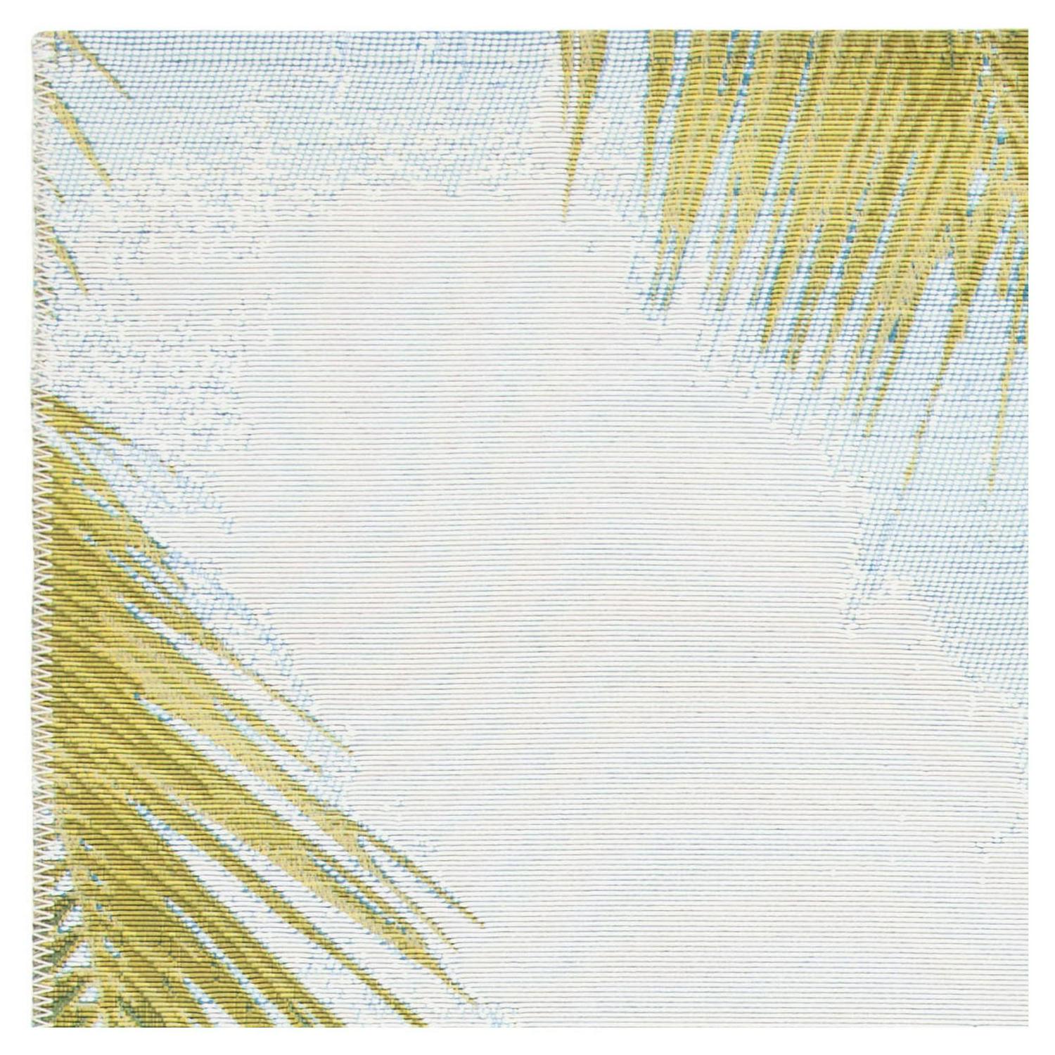 SAFAVIEH Barbados Sea Shells Outdoor Area Rug, 5'3" x 7'6", Gold/Blue - Image 7