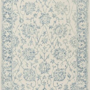 SAFAVIEH Blossom Munya Oriental Area Rug, Ivory/Blue, 4' x 6'