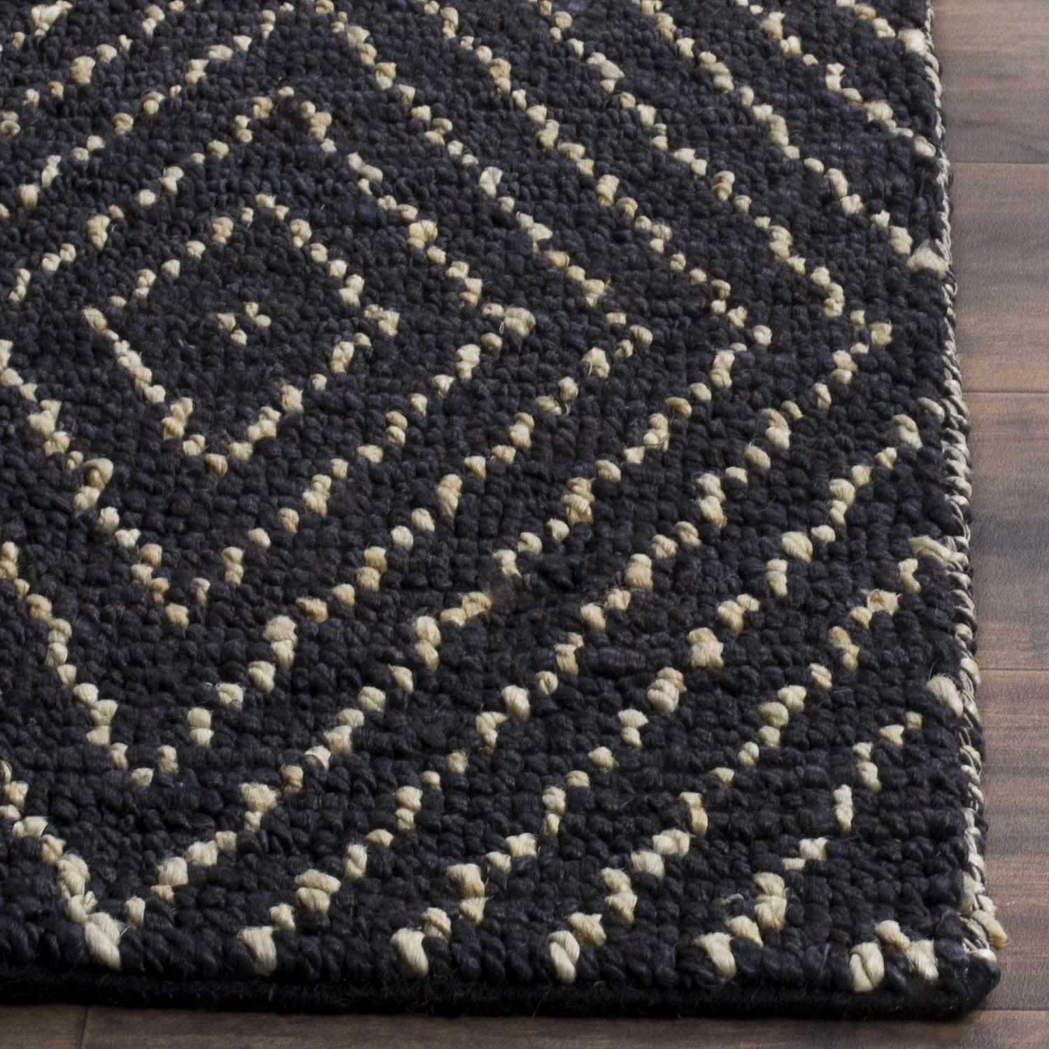 SAFAVIEH Bohemian Caymen Geometric Area Rug, Black/Ivory, 5' x 8' - Image 3