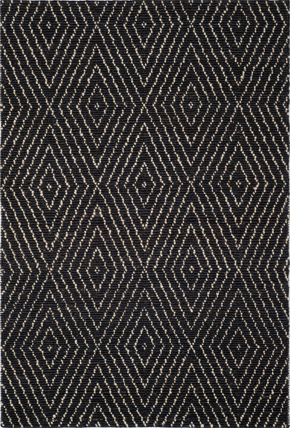 SAFAVIEH Bohemian Caymen Geometric Area Rug, Black/Ivory, 5' x 8' - Image 2