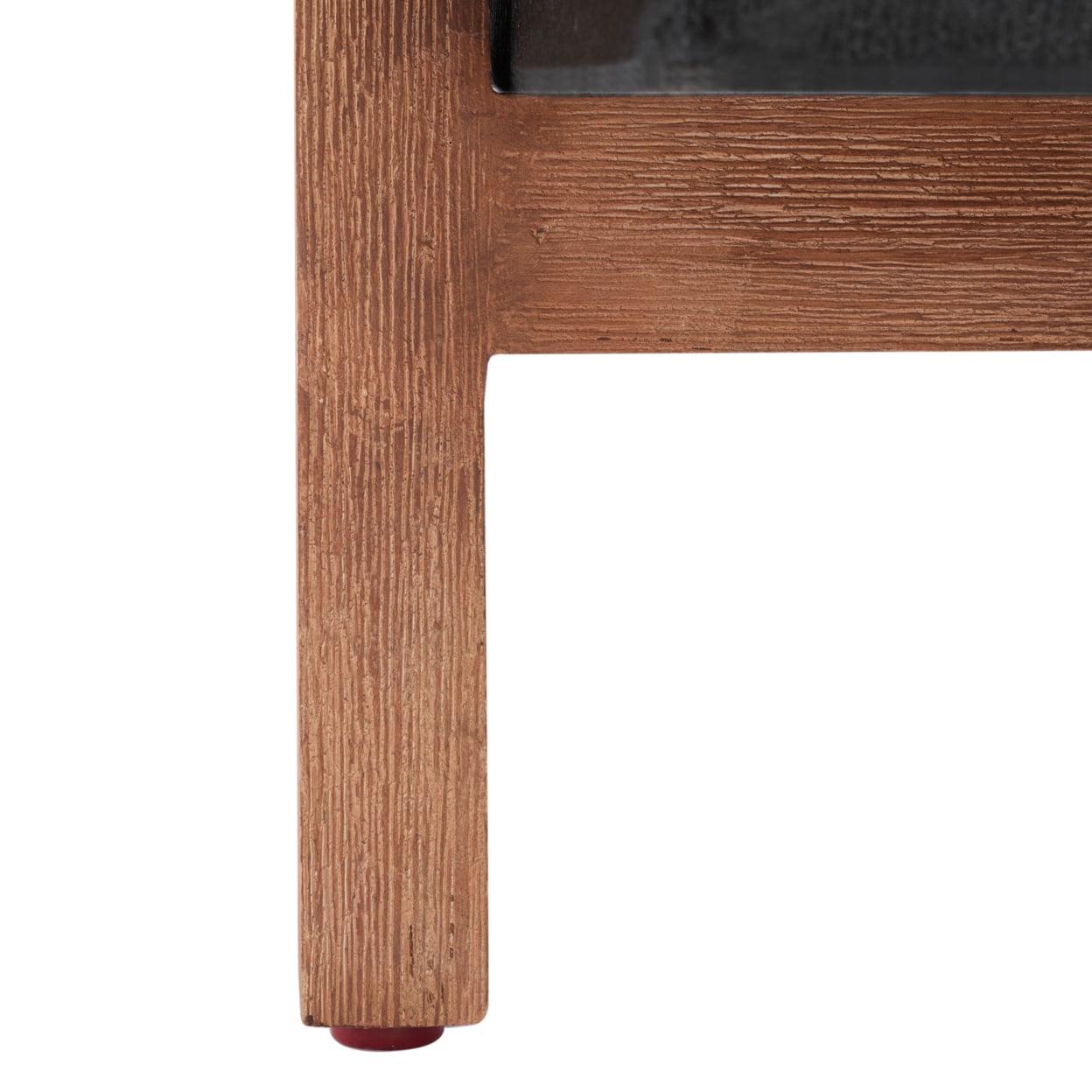 SAFAVIEH Borsla Modern Glam Square Patio Planter with Stand, Natural/Black - Image 7