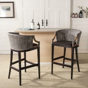 SAFAVIEH Brando Bar Stool Brown / Brown