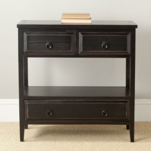 SAFAVIEH Branson 3-Drawer Sideboard Black