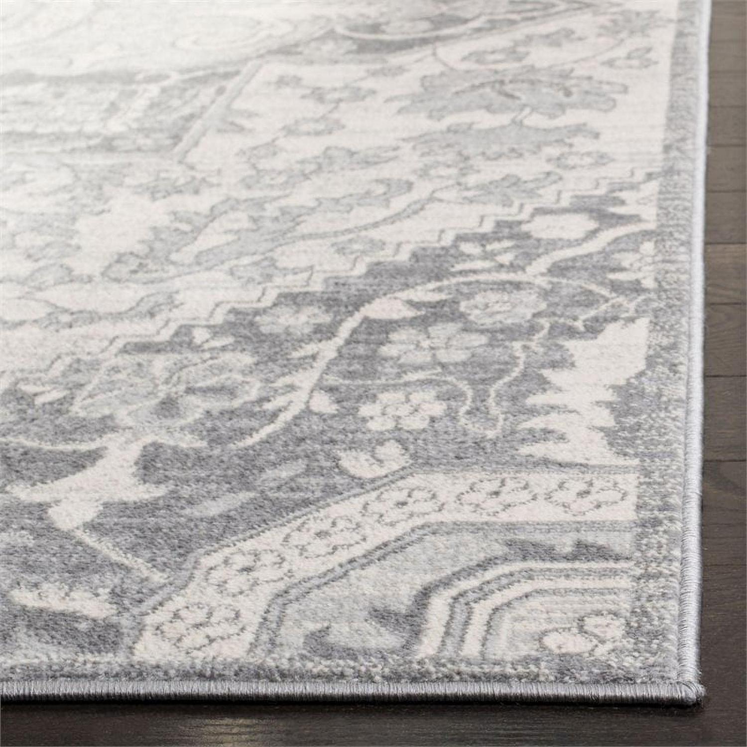 SAFAVIEH Brentwood Trecia Oriental Area Rug, Grey/Cream, 5'3" x 7'6" - Image 3