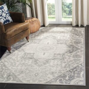 SAFAVIEH Brentwood Trecia Oriental Area Rug, Grey/Cream, 5'3" x 7'6"