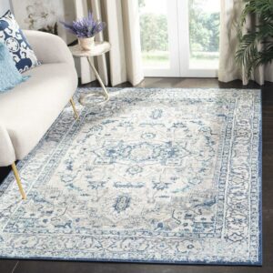 SAFAVIEH Brentwood Dimas Oriental Area Rug, Light Gray/Blue, 6' x 9'