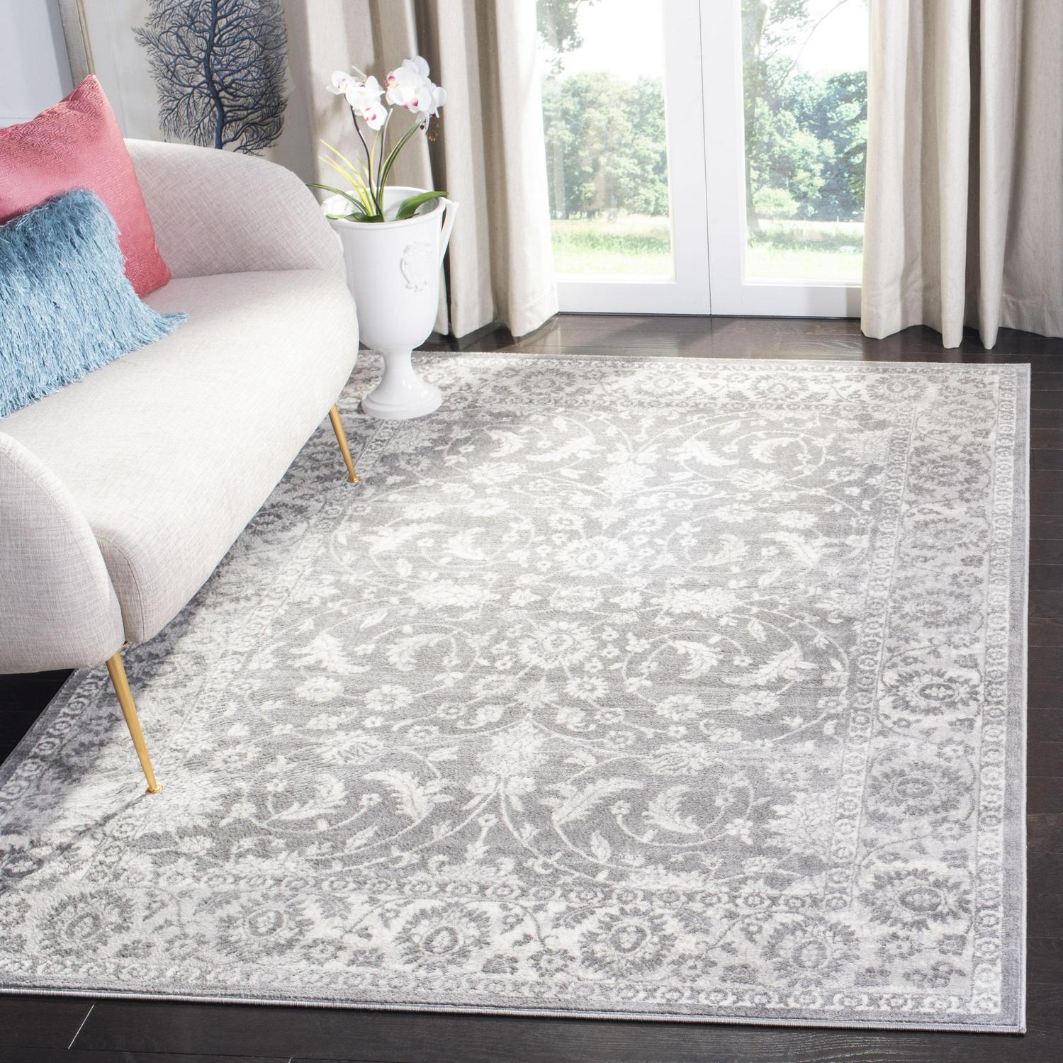 SAFAVIEH Brentwood Darwin Oriental Area Rug, Cream/Gray, 6' x 9'