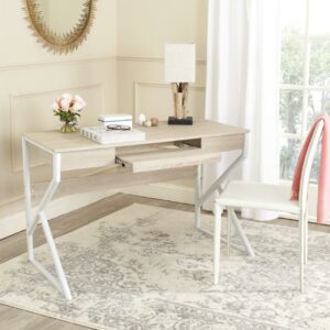 SAFAVIEH Bryant Computer Desk Natural / White