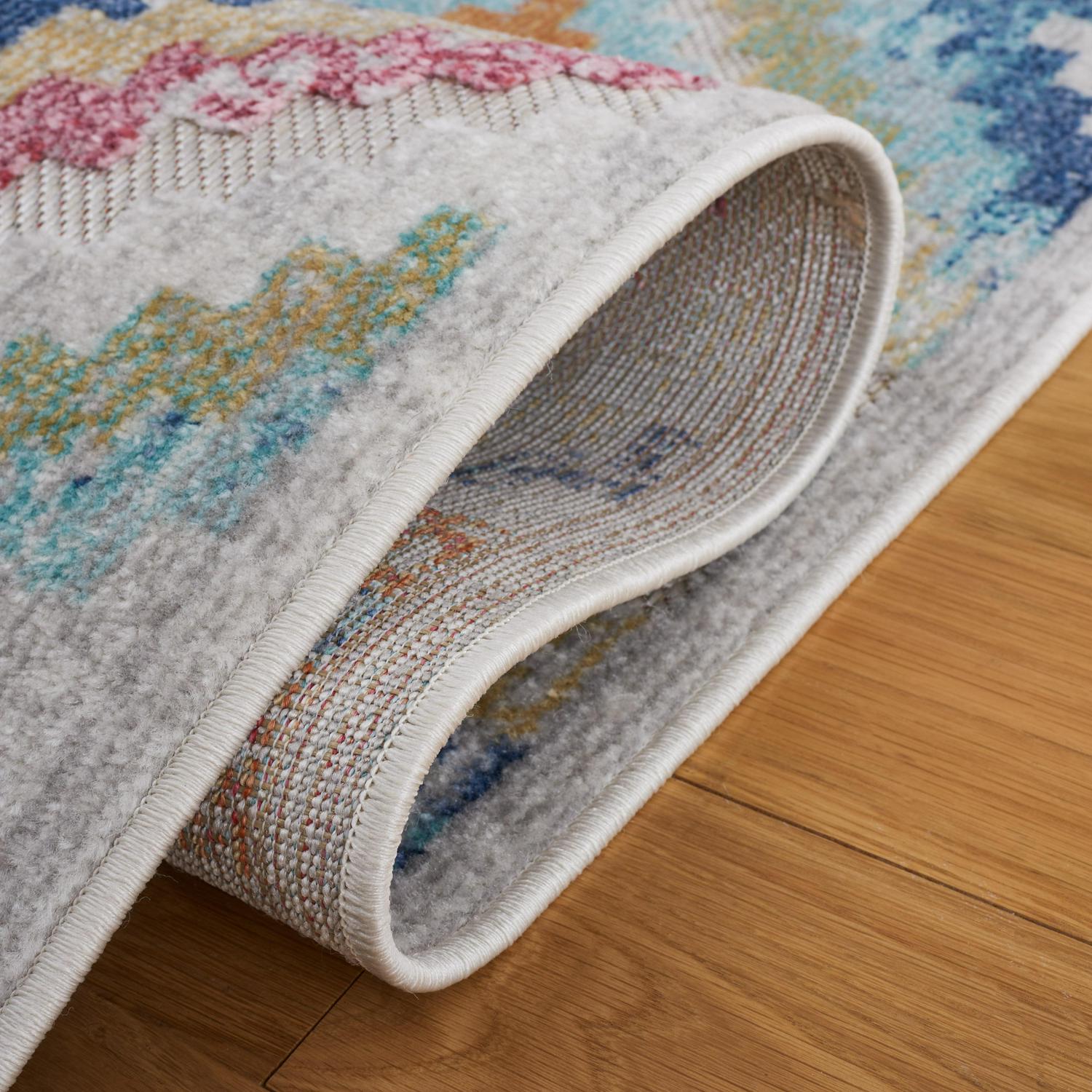 Safavieh Cabana Artana Indoor/ Outdoor Boho Rug 5'3" x 7'6" - Red Blue Multi - Image 5