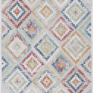 Safavieh Cabana Artana Indoor/ Outdoor Boho Rug 5'3" x 7'6" - Red Blue Multi