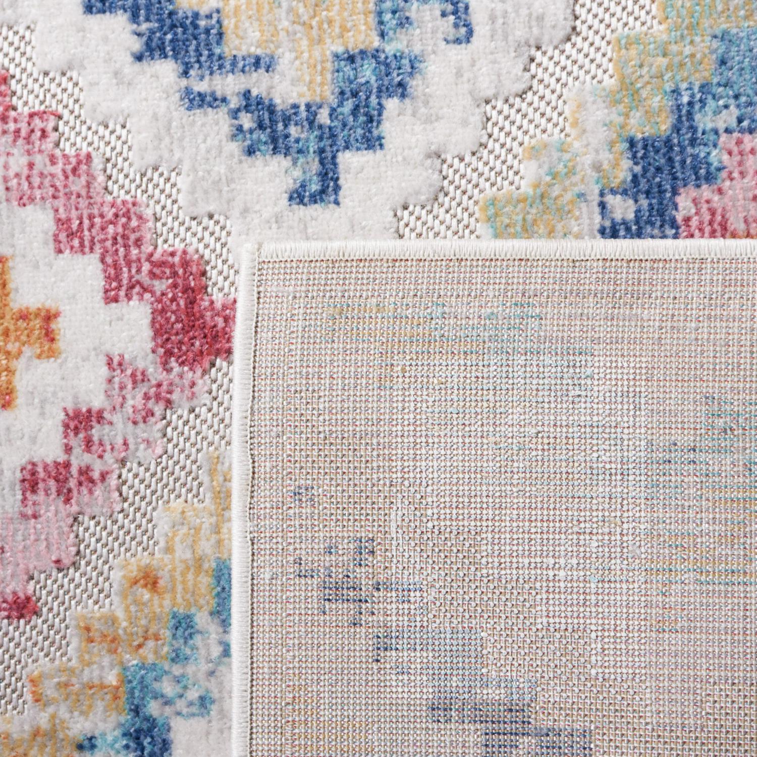 Safavieh Cabana Artana Indoor/ Outdoor Boho Rug 5'3" x 7'6" - Red Blue Multi - Image 6