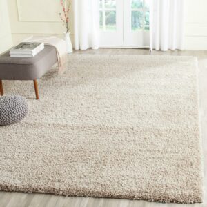 SAFAVIEH California Plush Solid Shag Area Rug, Beige, 8' x 10'