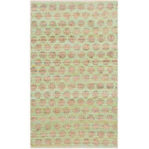 SAFAVIEH Cape Cod Machayla Geometric Area Rug, Green/Natural, 8' x 10'