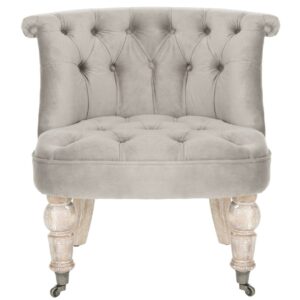 SAFAVIEH Carlin Tufted Chair Mushroom