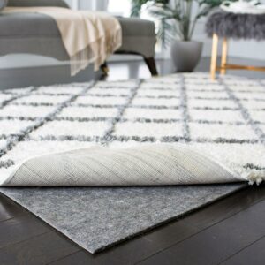 SAFAVIEH Durable Hard Surface Non-Slip Rug Pad, Grey, 10' x 14'