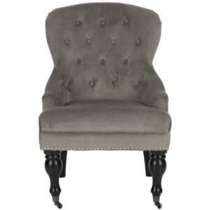 SAFAVIEH Falcon Tufted Arm Chair Granite