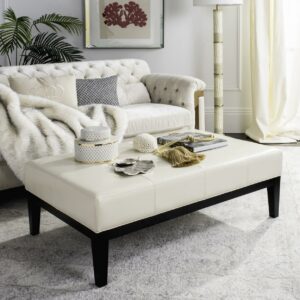 SAFAVIEH Fulton Rectangular Cocktail Ottoman Flat Cream
