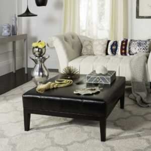 SAFAVIEH Fulton Square Cocktail Ottoman Large Black