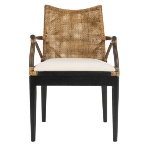 SAFAVIEH Gianni Arm Chair Brown/Black