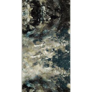 SAFAVIEH Glacier Landen Abstract Runner Rug, Blue/Multi, 2'3" x 8'