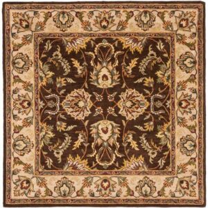 SAFAVIEH Heritage Duncan Traditional Wool Area Rug, Brown/Ivory, 3' x 5'