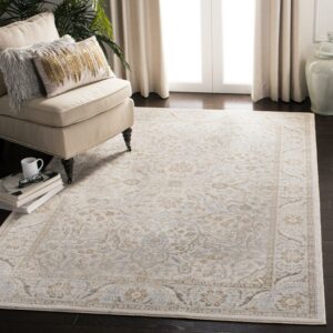 SAFAVIEH Isabella Kuzman Floral Bordered Area Rug, Cream/Beige, 5'3" x 7'6"