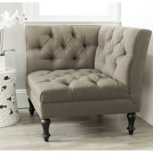 SAFAVIEH Jack Tufted Corner Chair Olive