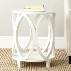 SAFAVIEH Janika Round Accent Table Off White