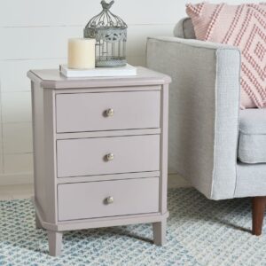 SAFAVIEH Joe End Table With Storage Drawers Grey
