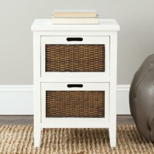 SAFAVIEH Jonah 2-Drawer End Table White
