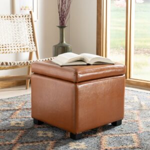 SAFAVIEH Jonathan Flip Top Ottoman Saddle