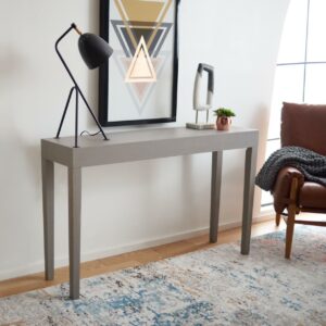 SAFAVIEH Kayson Mid-Century Scandinavian Wood Console Table Tale Grey