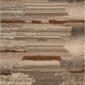 SAFAVIEH Kenya Bijar Iris Braided Abstract Fringe Area Rug, Grey/Brown, 3' x 5'