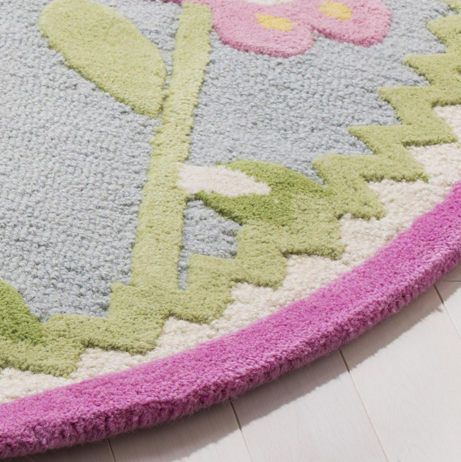 SAFAVIEH Kids Roslyn Floral Area Rug, Blue/Multi, 5' x 8' - Image 2