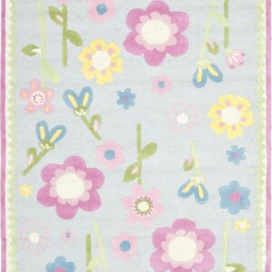 SAFAVIEH Kids Roslyn Floral Area Rug, Blue/Multi, 5' x 8'